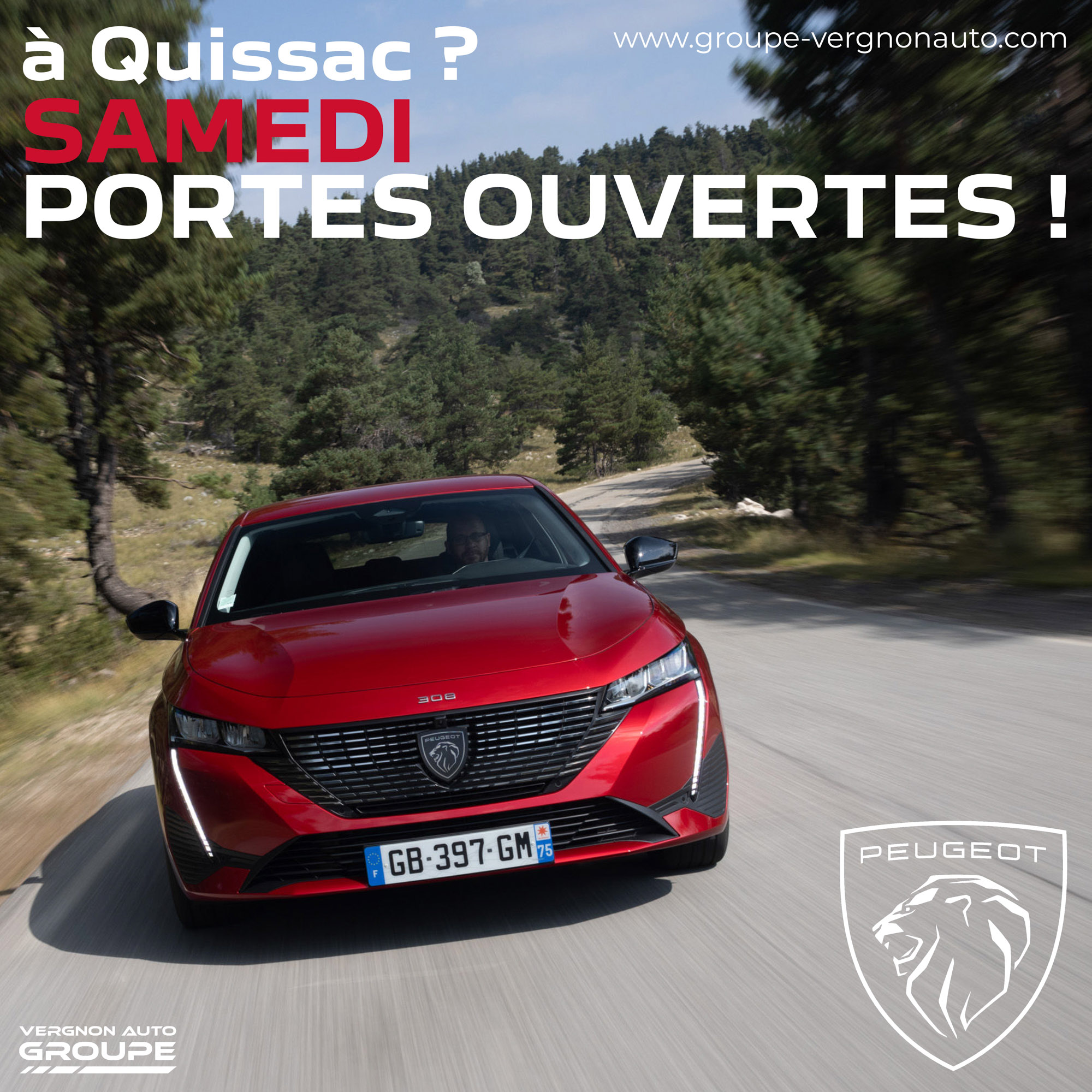 Samedi 12 mars ? C'est portes ouvertes Peugeot à Quissac, en Piémont cévenol, dans le Gard (30) !