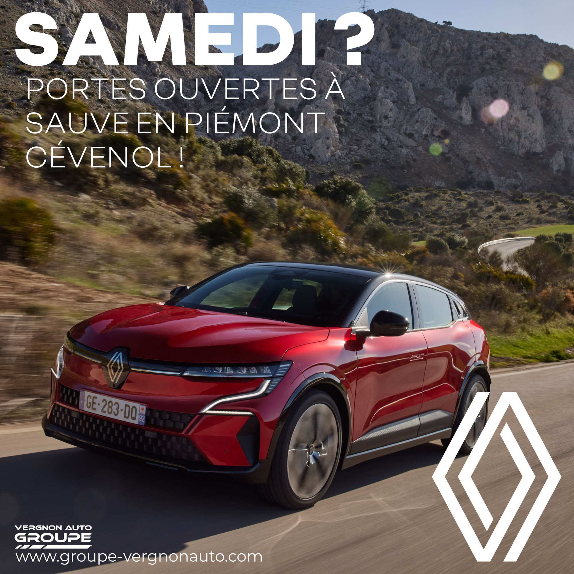 Samedi 12 mars ? C'est portes ouvertes Renault à Sauve, en Piémont cévenol, dans le Gard (30) !