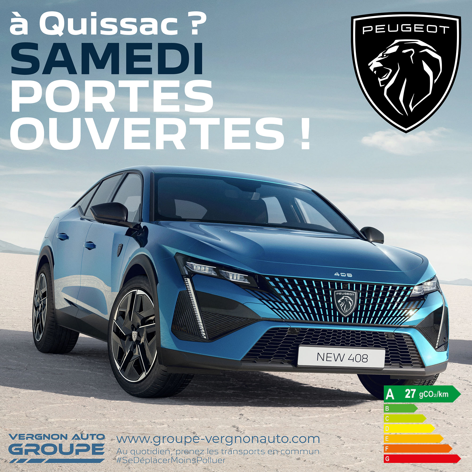 Samedi 15 octobre 2022, venez profiter à Quissac (Gard - 30) de nos portes ouvertes Peugeot !