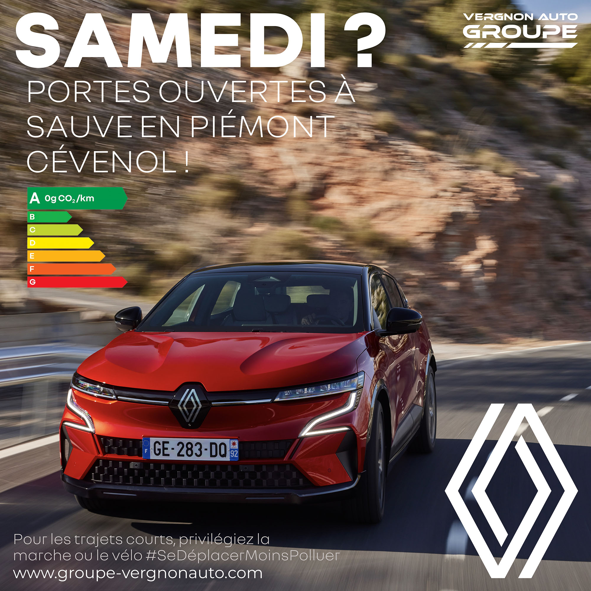 Samedi 15 octobre 2022, venez profiter à Sauve (Gard - 30) de nos portes ouvertes Renault !