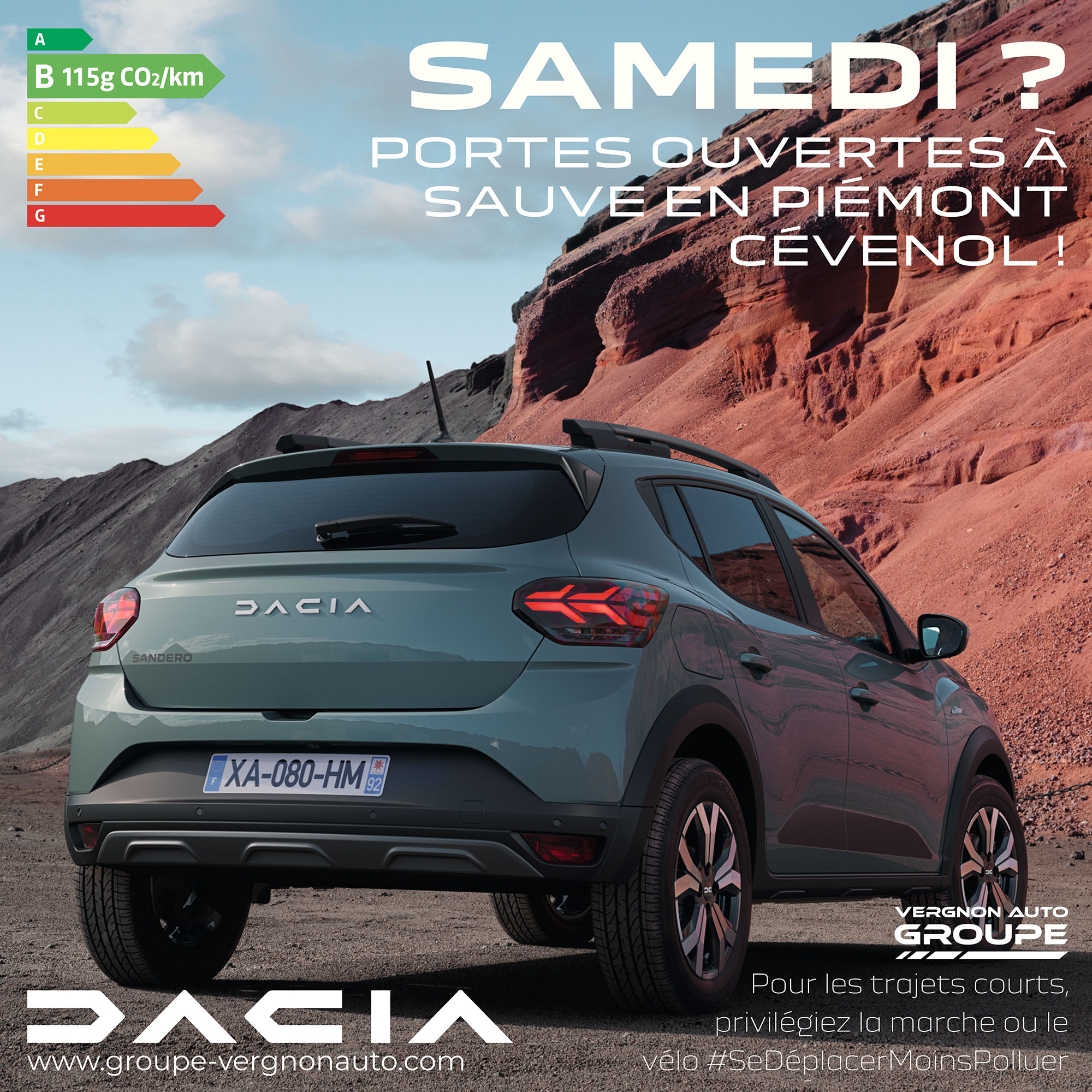 Samedi 14 janvier 2023, portes ouvertes Dacia à Sauve, venez profiter de nos offres en neuf comme en occasion !