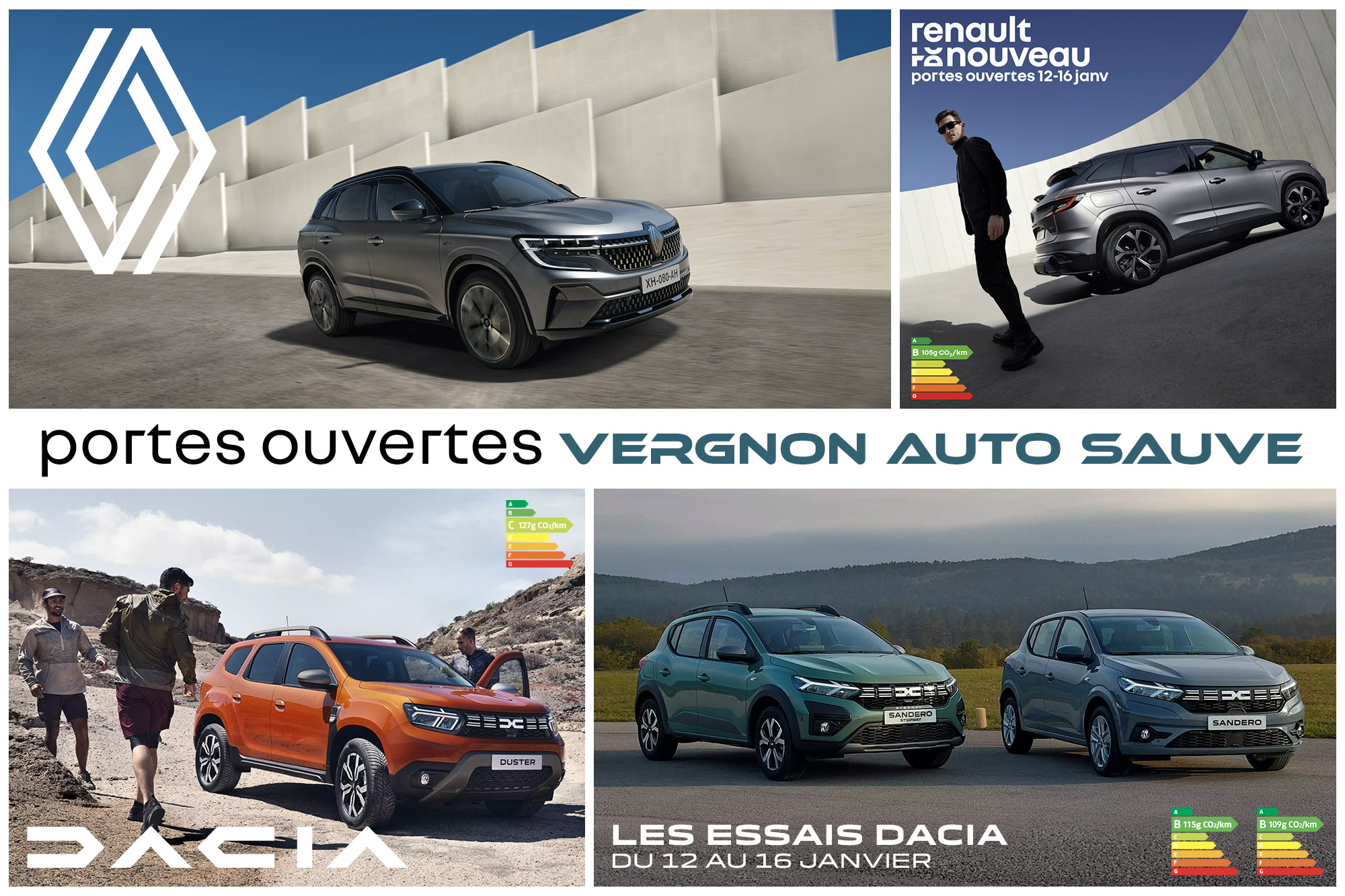 Portes ouvertes janvier 2023 Renault Dacia Sauve Gard 30