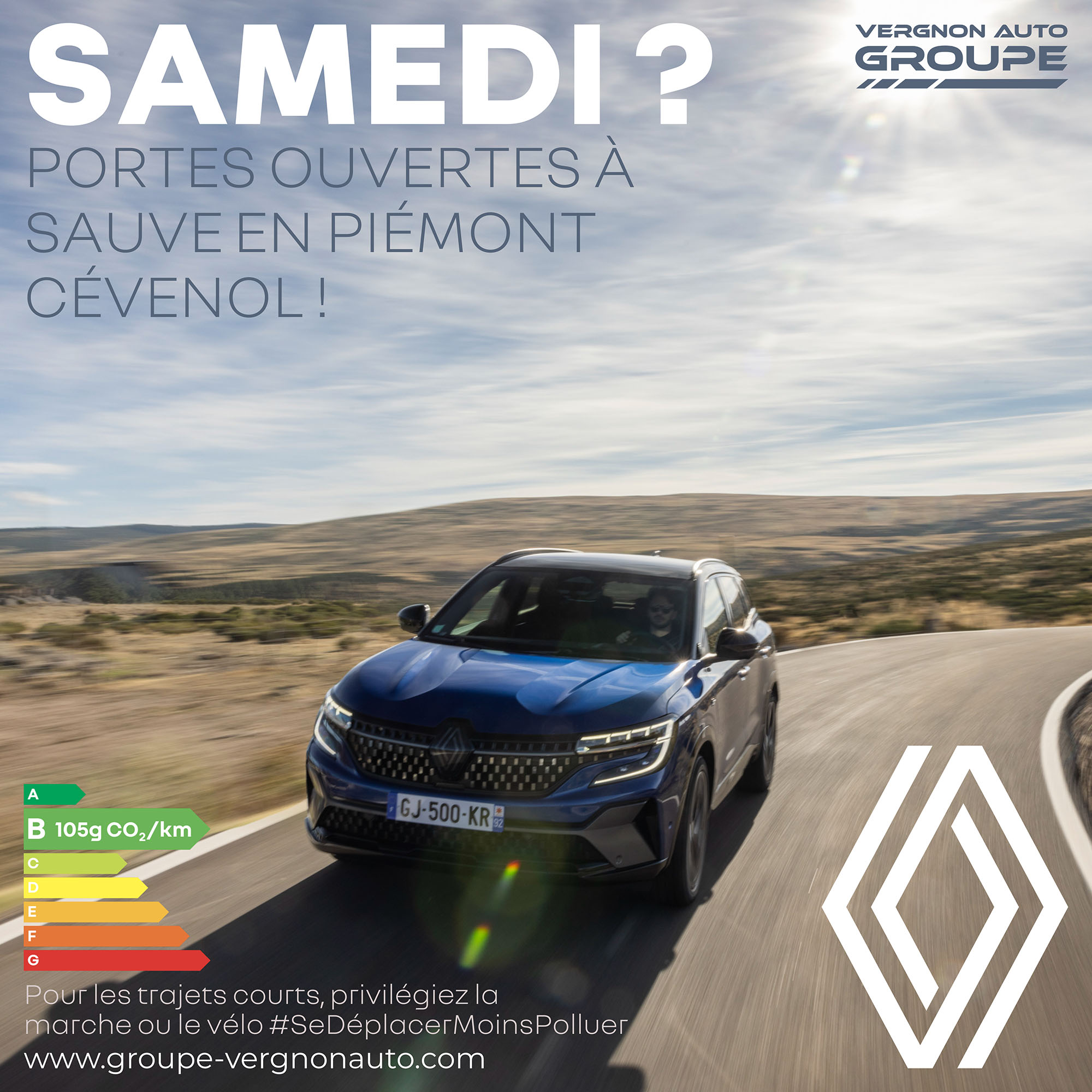 Samedi 14 janvier 2023, portes ouvertes Renault à Sauve, venez profiter de nos offres en neuf comme en occasion !