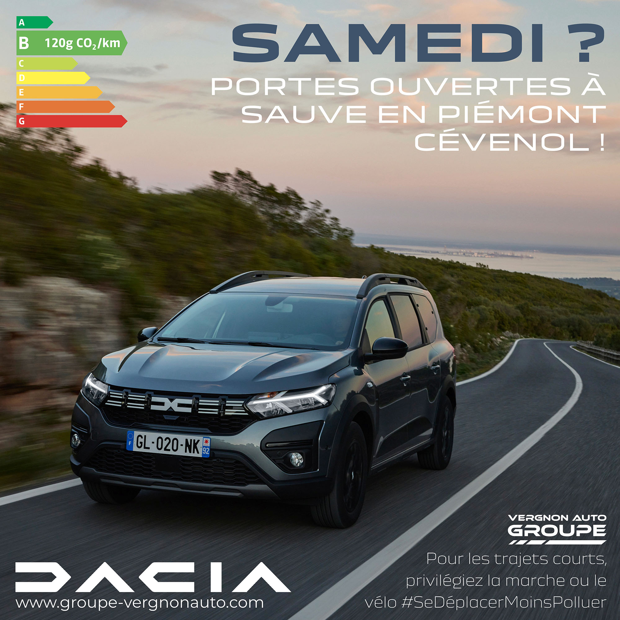 Samedi 11 mars 2023, portes ouvertes Dacia à Sauve, dans le Gard ! Venez profiter de nos offres en neuf et en occasion !