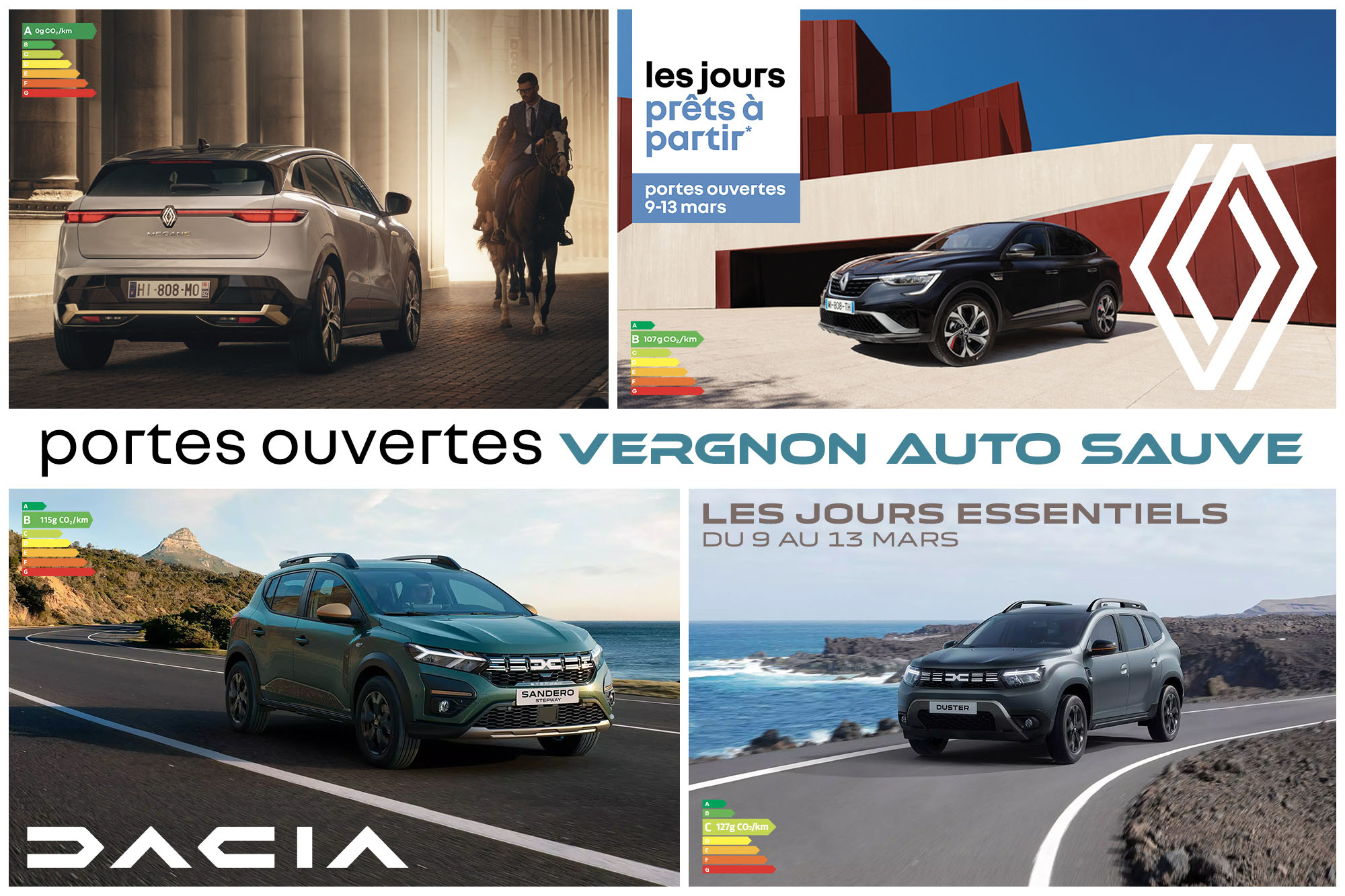 Portes ouvertes mars 2023 Renault Dacia Sauve Piémont cévenol Gard 30 Languedoc Occitanie