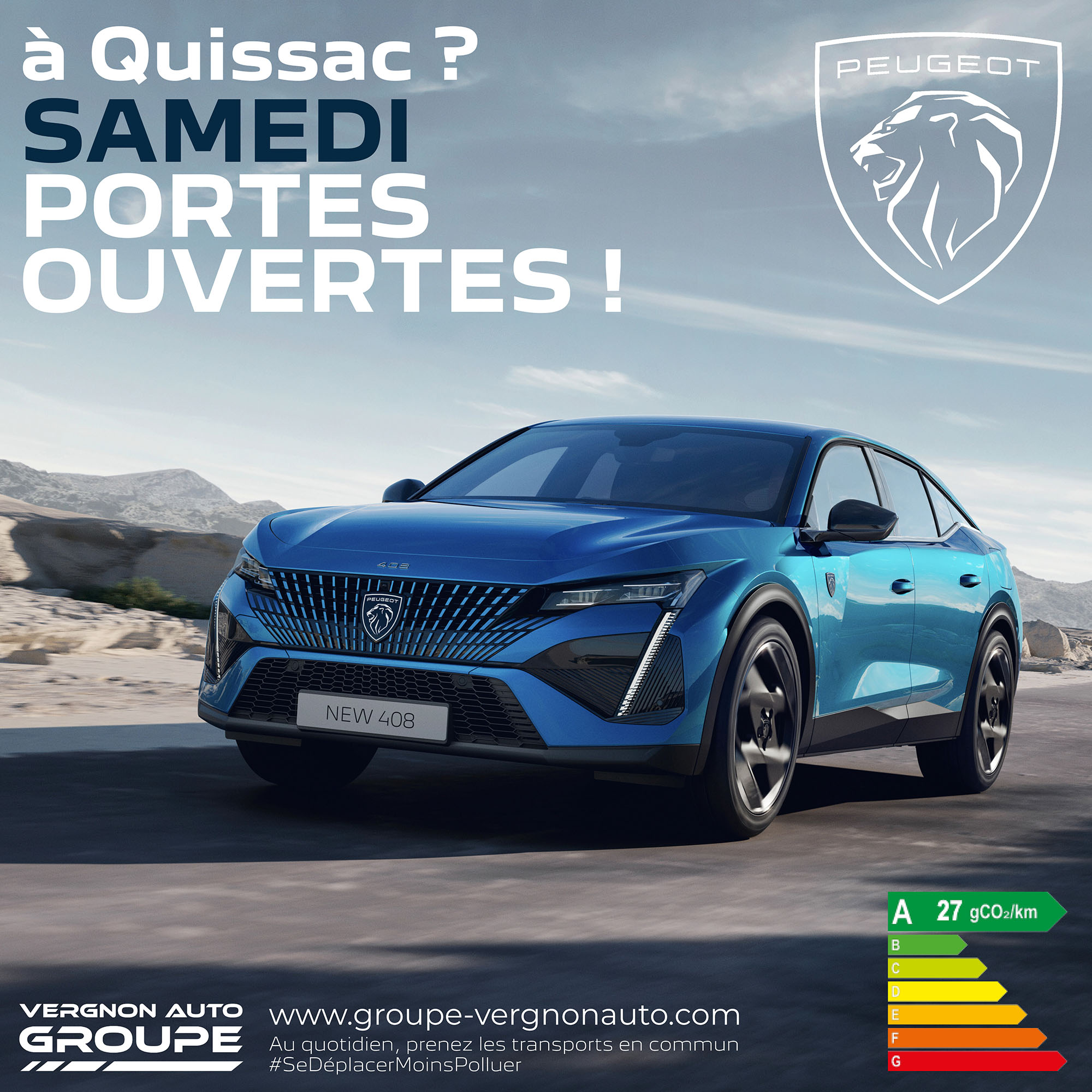 Samedi 11 mars 2023, portes ouvertes Peugeot à Quissac, dans le Gard ! Venez profiter de nos offres en neuf et en occasion !
