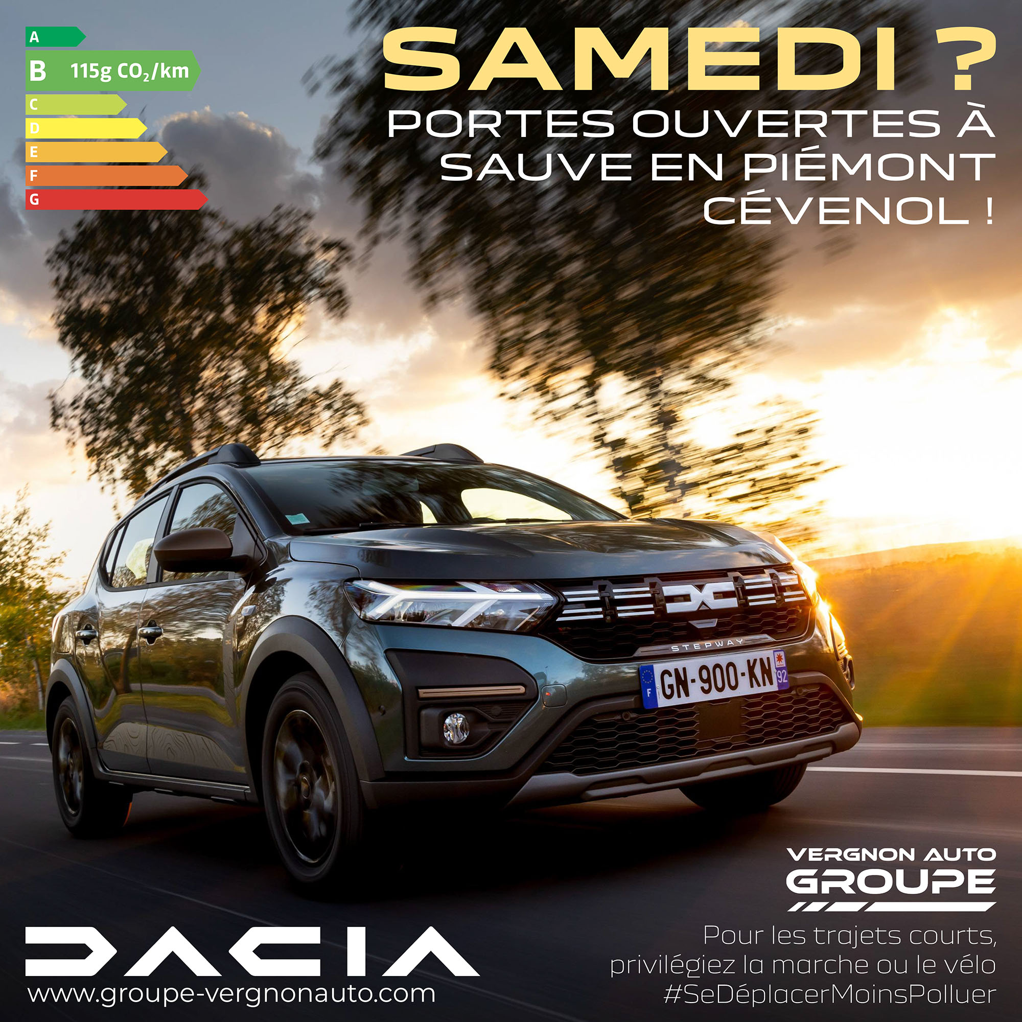 Samedi 14 octobre 2023, portes ouvertes Dacia à Sauve, dans le Gard ! Neuf et occasion, venez découvrir nos offres !