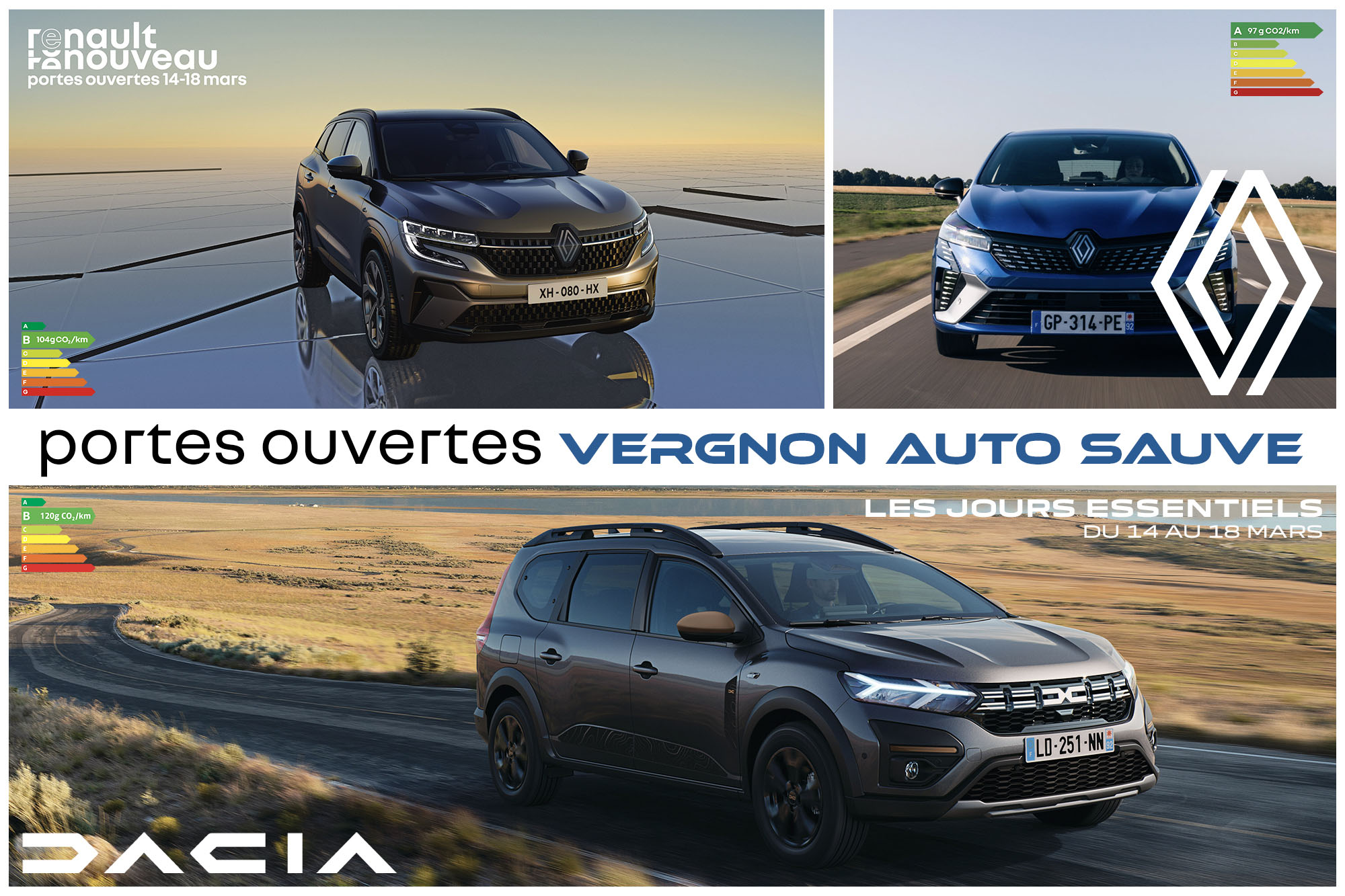 Portes ouvertes mars 2024 Renault Dacia Sauve Piémont cévenol Gard 30 Languedoc Occitanie